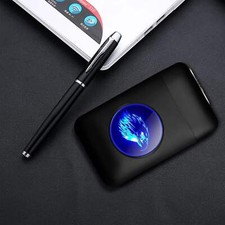 Cigarette Case with Lighter 18PCS 84MM King Size Cigarettes Holder, LED Screen