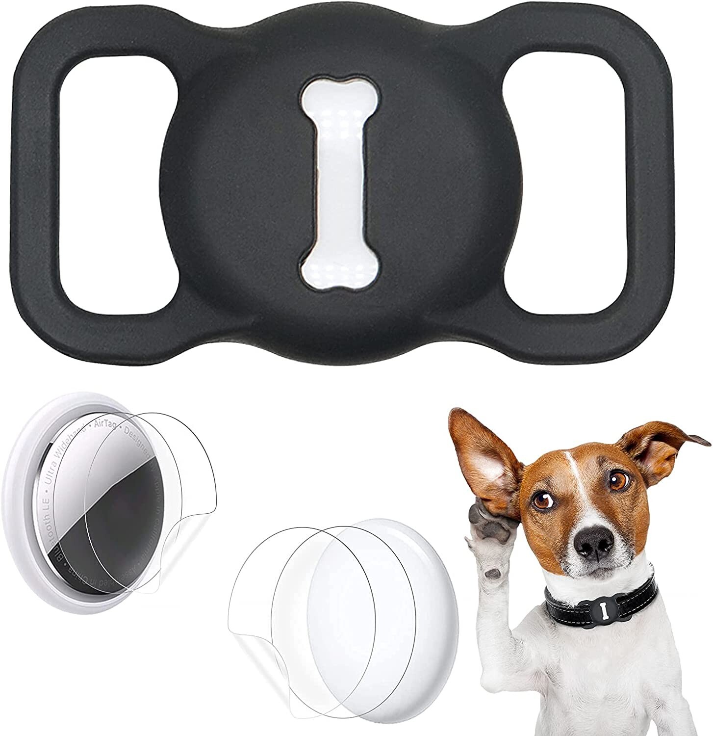 Pet Airtag Collare Protector per Accessori per Collare per Cani e Gatti Airtag