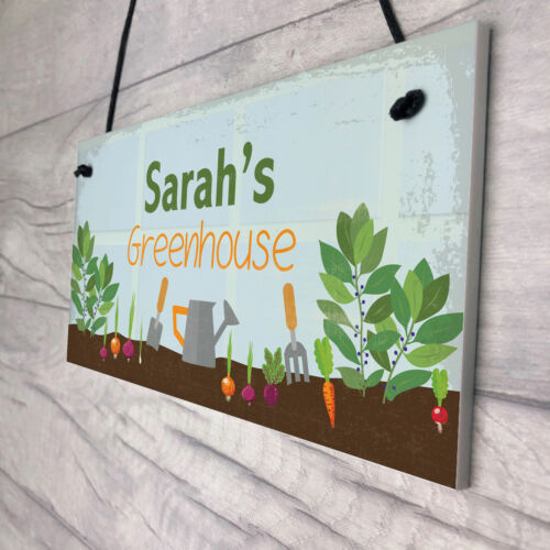 Greenhouse Sign Personalised Garden Sign Shed Plaque Summer House Sign Gift - Picture 8 of 9