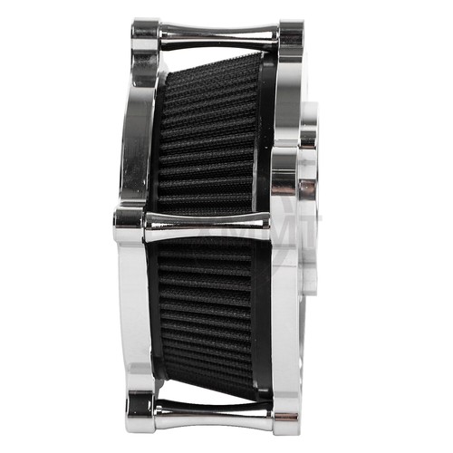 Clear Air Cleaner Black Intake Filter For Harley M8 Touring Softail Sport Glide - Foto 8 di 14