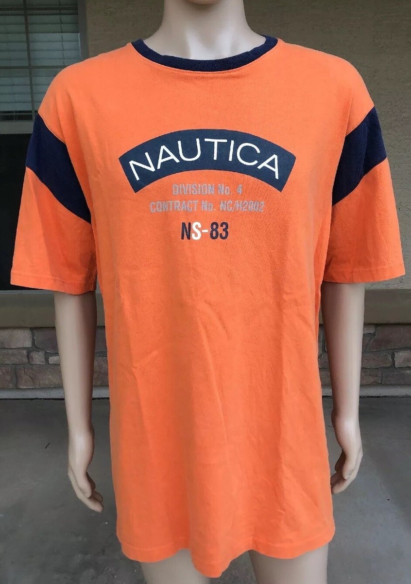 Vintage 90s Nautica T Shirt NS-83 Division No. 4 Canada Made Vintage 90s Nautica T Shirt NS-83 Division No. 4 Canada Made