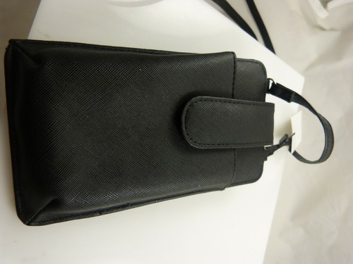crossbody phone purse Christmas Santa Black - Picture 3 of 6
