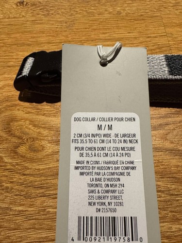 New With Tags Hudson's Bay Multistripe HBC Stripes Cat Dog Animal Pet Collar - Picture 4 of 5