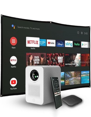 HP projector CC500 HD 1080p, Motorized focus, smart tv, Eye-Friendly, hdmi