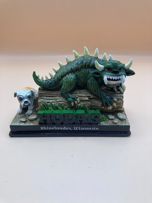 HODAG Rhinelander Wisconsin Figurine Statue Souvenir Monster w Dog 5 