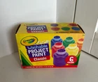 CRAYOLA Washable Project Paint Painting Supplies for Kids, 6 colours CLASSIC