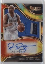 2020-21 Panini Select Memorabilia Tie-Dye Prizm 4/25 Richard Jefferson Auto 18ys
