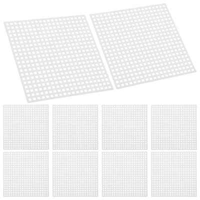 20 Stück Fursuit Eye Mesh: 3,14x3,14'' Weißes Kunststoffnetz - Wasserfestes