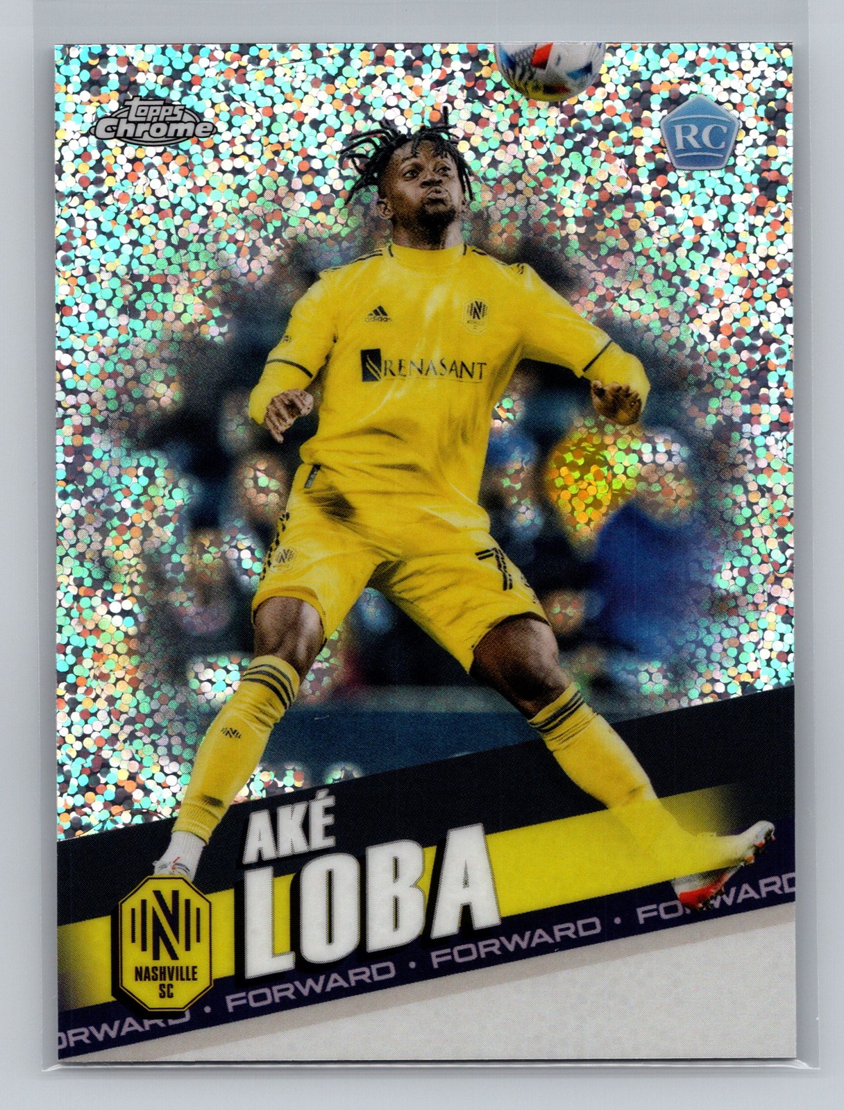2022 Topps MLS Aké Loba Nashville SC Speckle Rookie #154 3832