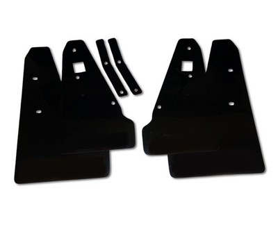 rallyflapZ | Mud Flaps FITS Mitsubishi Lancer Sportback RALLIART Black 4mm Satin