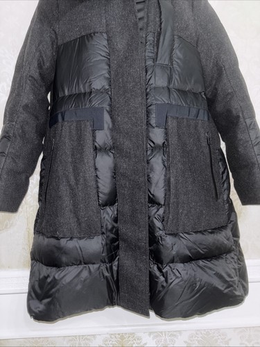 Lululemon Wollmischung Kapuze Langarm Full Zip Winter Parka Gr. 2 Daunenfüllung - Bild 4 von 9
