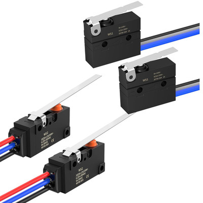 Waterproof Micro Limit Switch (Hinge Lever + Long Straight Hinge Lever)