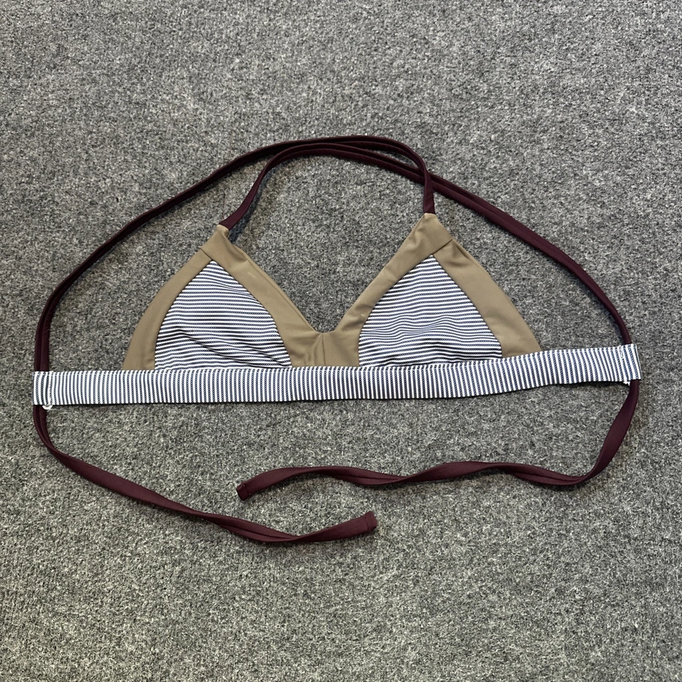 Top de bikini Seea Sailor a rayas Leucadia con cuerdas talla pequeña traje de baño Foto 2 de 4