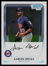 2011 Bowman Chrome #BCP172 Aaron Hicks Prospects