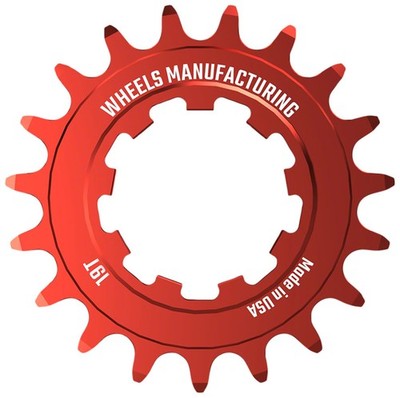 Wheels Manufacturing SOLO-SPEED Cog - 19t, Fits SOLO-SPLINE and SOLO-XD kits, Re