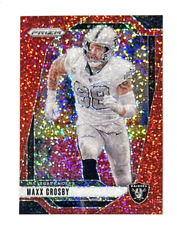 2024 PANINI MAXX CROSBY RED SPARKLE PRIZM