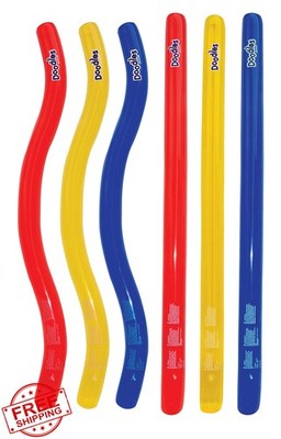 Swimline Doodles Inflatable Pool Noodle Float 6 Count