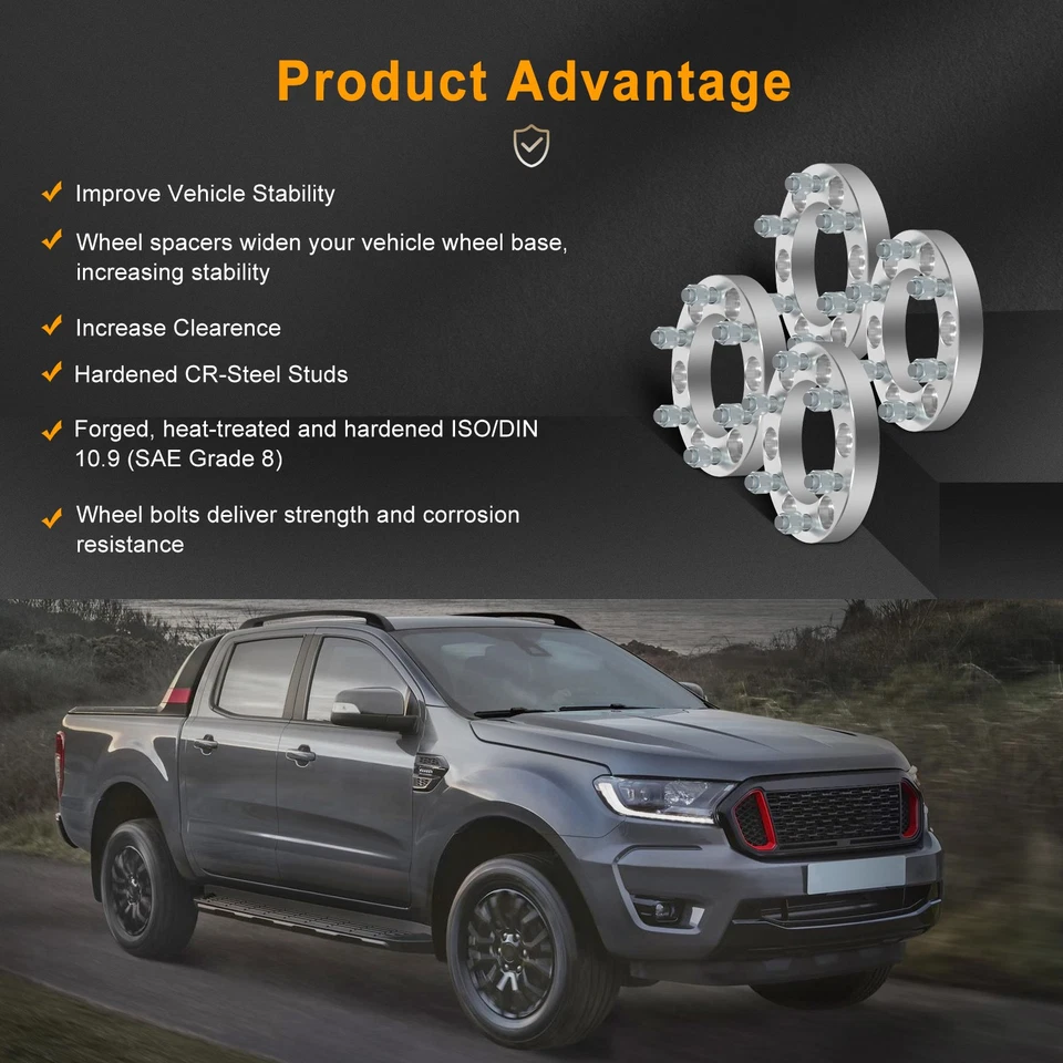 Колесные распорки 1 дюйм 6x5,5 для Nissan Xterra 1998-2004 Frontier 4 шт. - Изображение 4 из 4