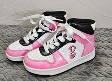 Barbie Zapato de Corte Mattel Zapatillas Altas Rosa Blanco Jóvenes Niñas Zapatos Talla 12