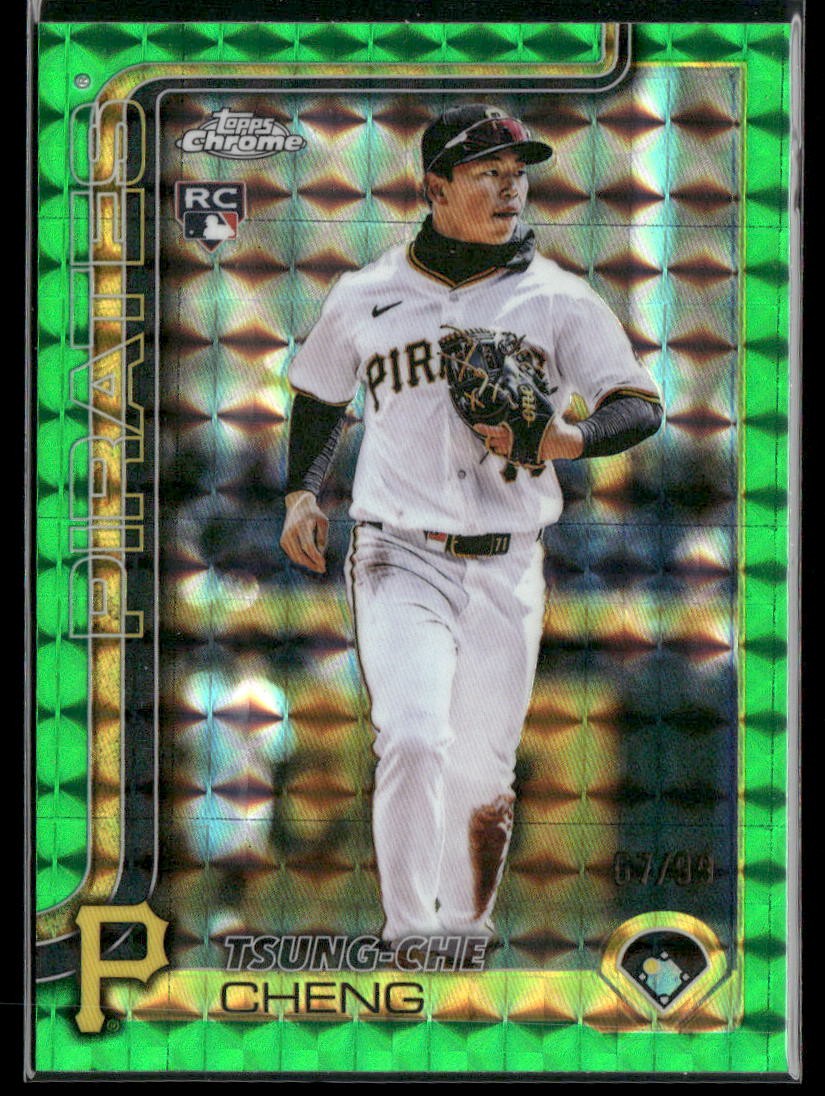 2025 Topps Chrome Update #USC74 Tsung-Che Cheng Green Geometric Refractors #/99