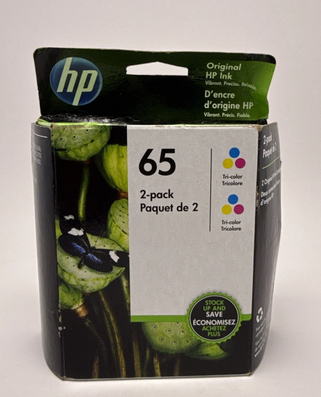 Inkjet Ink Cartridges 2PK Black Tri-Color Combo image 1