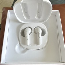 Wireless Bluetooth In-Ear Earbuds, White, with Charging Case