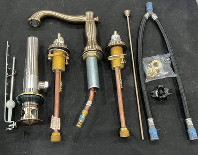 #ad Delta Bathroom Faucet Less Handles Champagne Bronze 3595LF CZMPU LHP R R2 $199.00