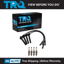 TRQ Ignition Kit Spark Plug & Wire Set For Subaru Baja H4 2.5L