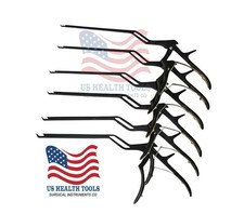 Kerrison Bayonet Bone Spine Rongeur, German Orthopedic Instruments Set of 6 Pcs