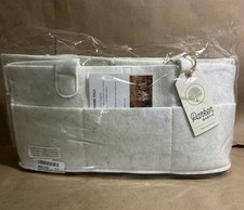 Parker Baby Co. Diaper Caddy - Nursery Storage Bin - White
