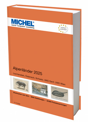 MICHEL Briefmarken Katalog Alpenländer 2025 (E1) neuwertig + Zähnungsschlüssel!