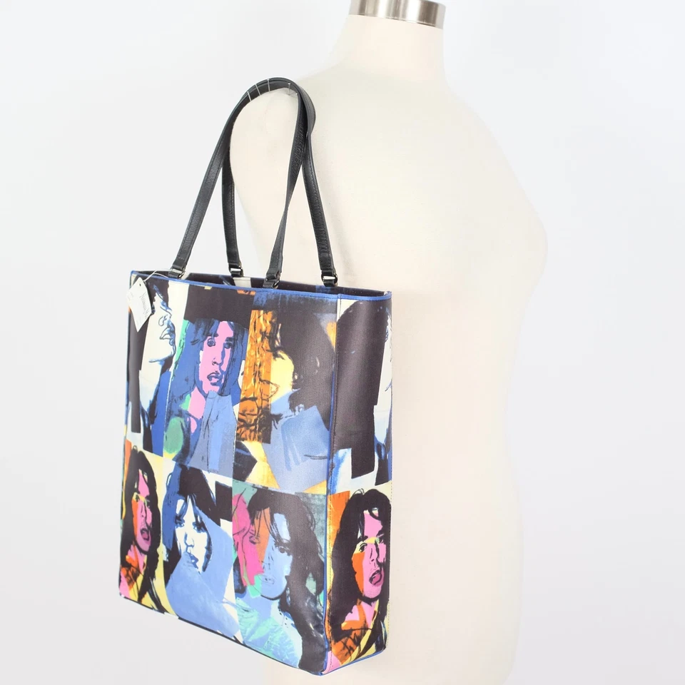 New Philip Treacy x Andy Warhol bag tote hat Rolling Stones Mick Jagger - Image 2 of 4