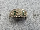 GRANDMA GRABE'S BEAUTIFUL VINTAGE 925 STERLING SILVER CZ 1.94G RING SIZE 6.5