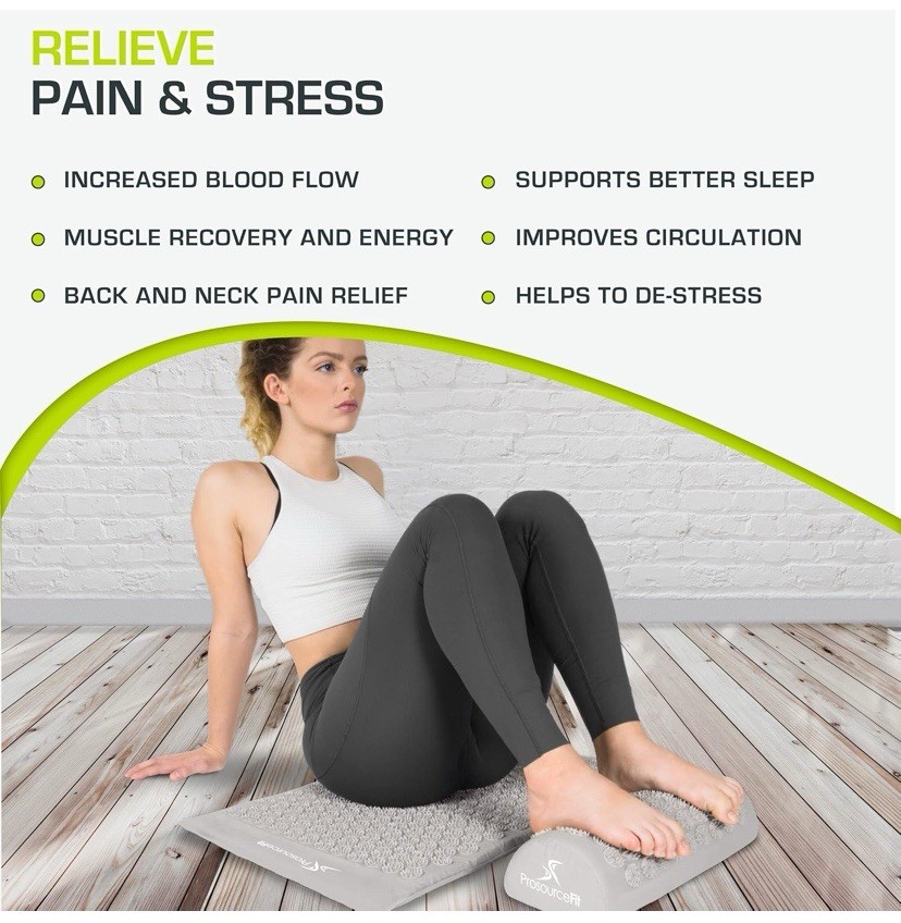 Prosource Large 49” Acupuncture Mat +Pillow+Owner’s Manual GENTLY Pre-Owned