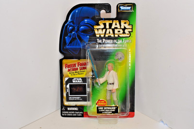 Luke Skywalker with Blast Shield Helmet Kenner Star Wars Power of the Force
