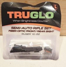 TRUGLO TG111W Ruger 10/22 Fiber Optic Sight Set UPC: 788130061756