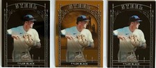 Lot of 3 Tyler Black 2024 Leaf Trinity Steel Gold 1/1 and  Black 1/2 & 2/2 HOT