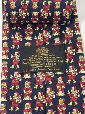 Cornelia James Santa Claus Christmas Novelty Silk Necktie England