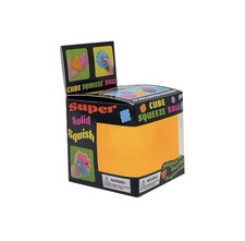 Squeeze Ball Cube Orange Squishy Stress Relief Fidget Toy