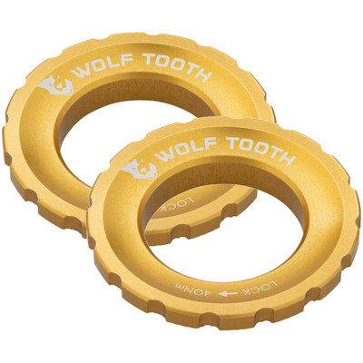 Pack of 2 Wolf Tooth CenterLock Lockring - Gold