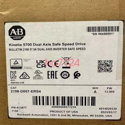 2198-D057-ERS4 NEW 2198D057ERS4 Kinetix 5700 Dual Axis Inverter