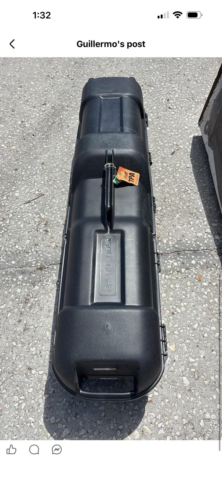 Golf Guard Hard Shell Wheeled Travel Case Rolling Luggage