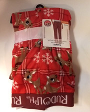 Rudolph The Red Nosed Reindeer Women's Sleep Pant With Pockets Size Large 12-14