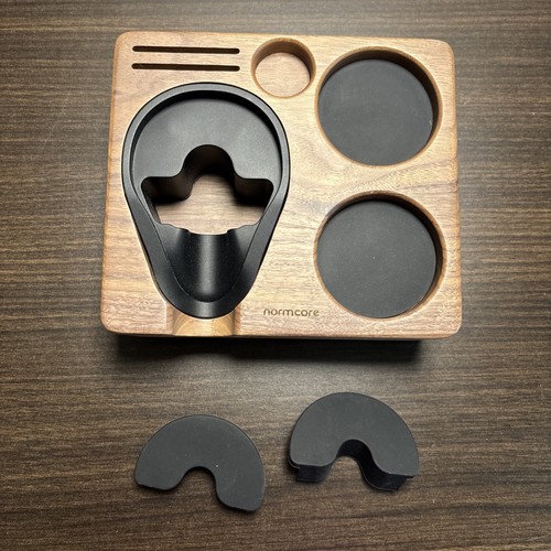 Normcore Wood Tamping Station 58mm Portafilter, Tamper, Distributor, Puck Screen - Picture 5 of 9