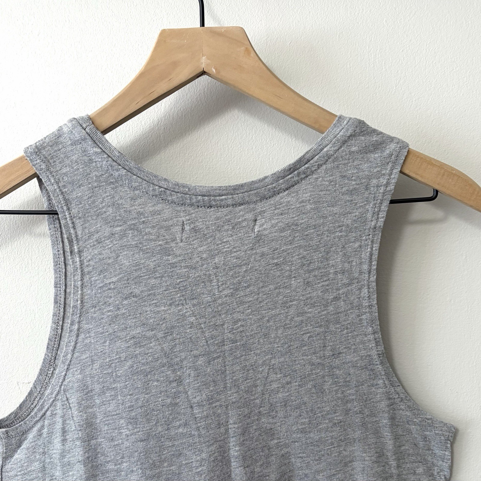 Spiritual Gangster Tank Top Dreamer Waves Graphic Gray Size Small