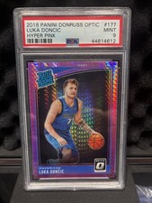 2018 Panini Donruss Optic Luka Dončić Rated Rookie Hyper Pink #177 PSA 9