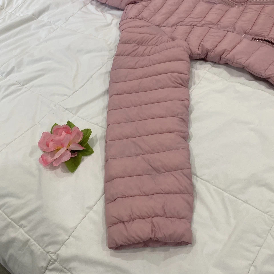 The Reebok Women's Classic Long Glacier Shield Mauve Pink Winter jacket  - Image 4 of 4