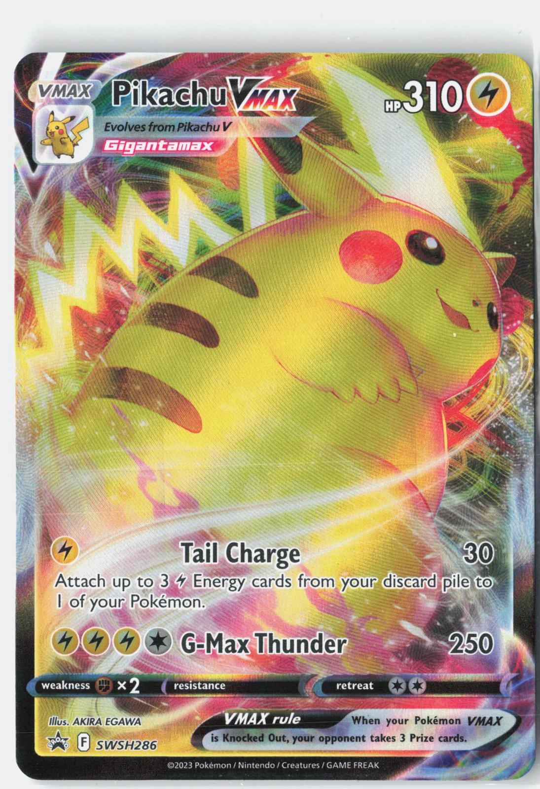 Pikachu VMAX SWSH286 Holo Promo Sword & Shield Promo Pokemon Lightly Played