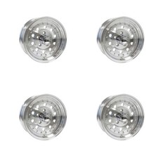 Set Of 4 Scale 4x4 Bandit Ii 15x8 5x139.7 -19 Machined Clear Coat Wheels Rims