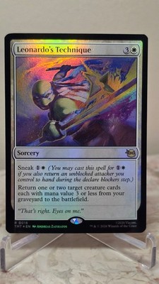 Leonardo's Technique Foil R Teenage Mutant Ninja Turtles 18 NM